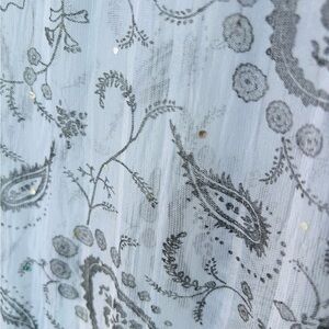 Lightweight chiffon-like dressy scarf with bling